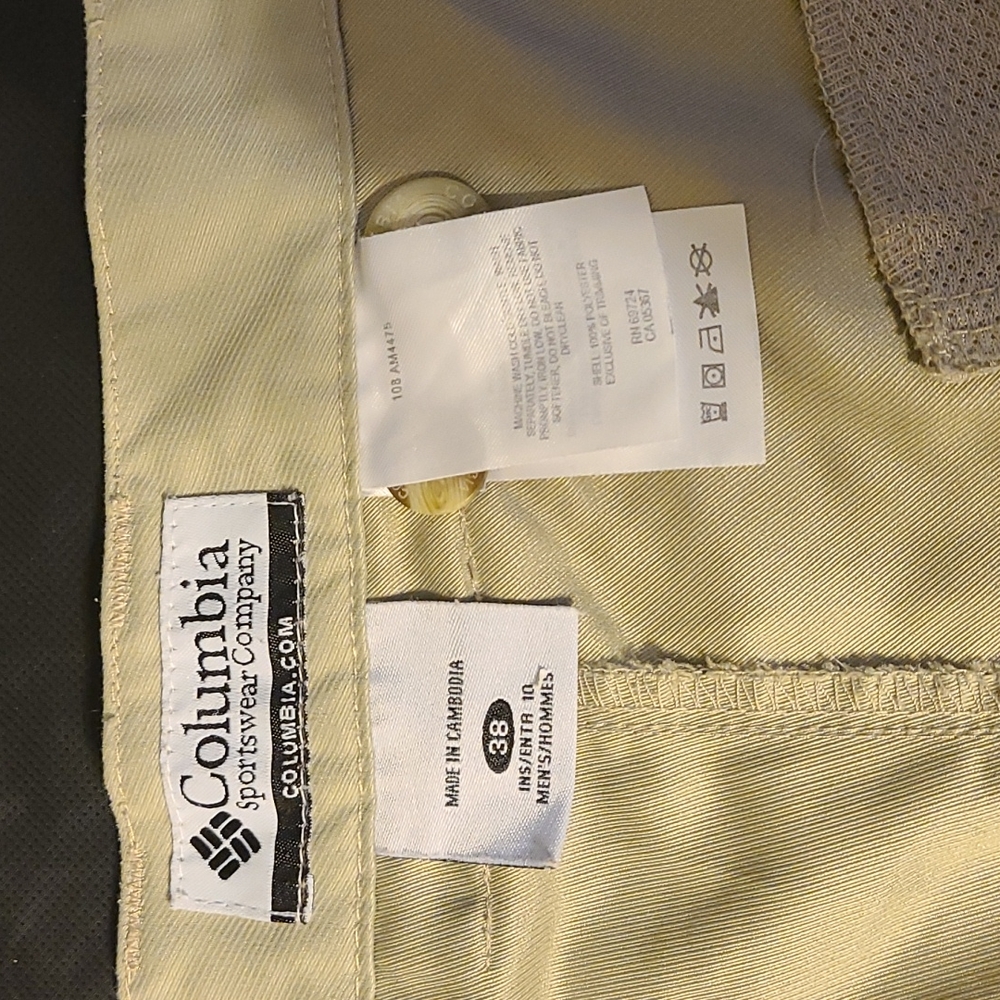Columbia Mens Shorts Color Tan Size 38 - Picture 4 of 4